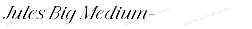 Jules Big Medium字体转换
